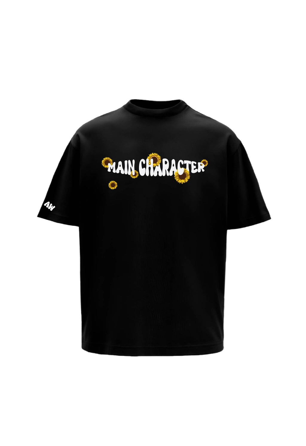 Houdini Printed Black Oversized T-Shirt Main Character
