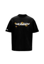 Houdini Printed Black Oversized T-Shirt Main Character