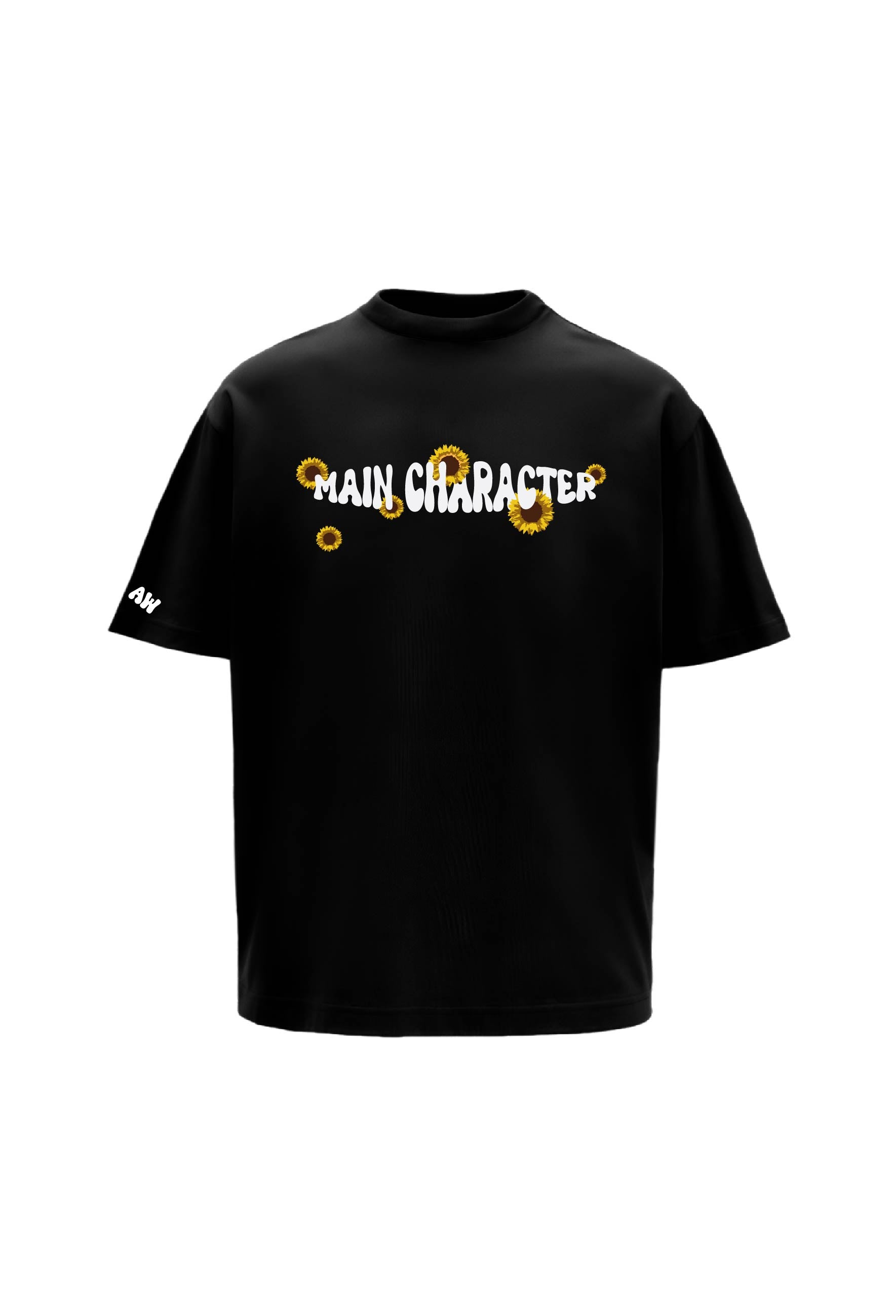 Houdini Printed Black Oversized T-Shirt Main Character