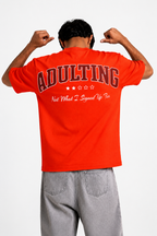 Orange Adulting Reality Oversized Tee