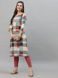 Women Ikat Woven Design Kurta