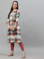 Women Ikat Woven Design Kurta