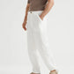 Resort Linen Drawstring Trousers Classic White - Adam Spirit