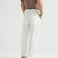 Resort Linen Drawstring Trousers Classic White - Adam Spirit