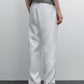 White Linen Drawstring Pants Relaxed Fit Summer Bottoms for Effortless Comfort - Adam Spirit