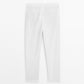 White Linen Drawstring Pants Relaxed Fit Summer Bottoms for Effortless Comfort - Adam Spirit