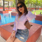 LILAC LINEN SOLID SUMMER SHIRT