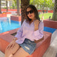 LILAC LINEN SOLID SUMMER SHIRT