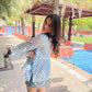CORNFLOWER LEHRIYA SHIRT