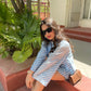 CORNFLOWER LEHRIYA SHIRT