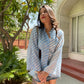 CORNFLOWER LEHRIYA SHIRT