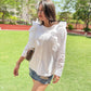 Pristine white ruffle shirt