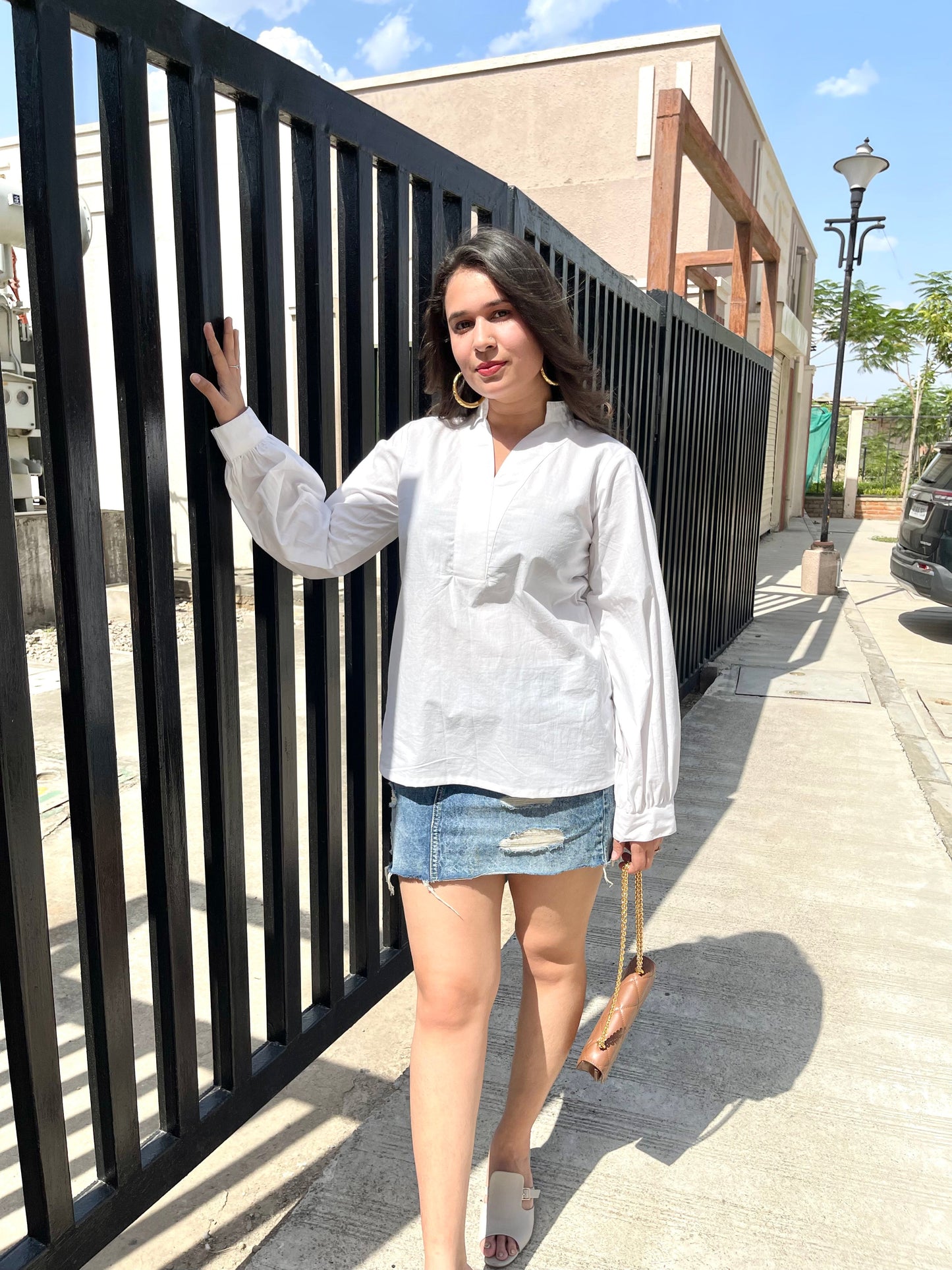 PRISTINE WHITE SUMMER PREETI TOP