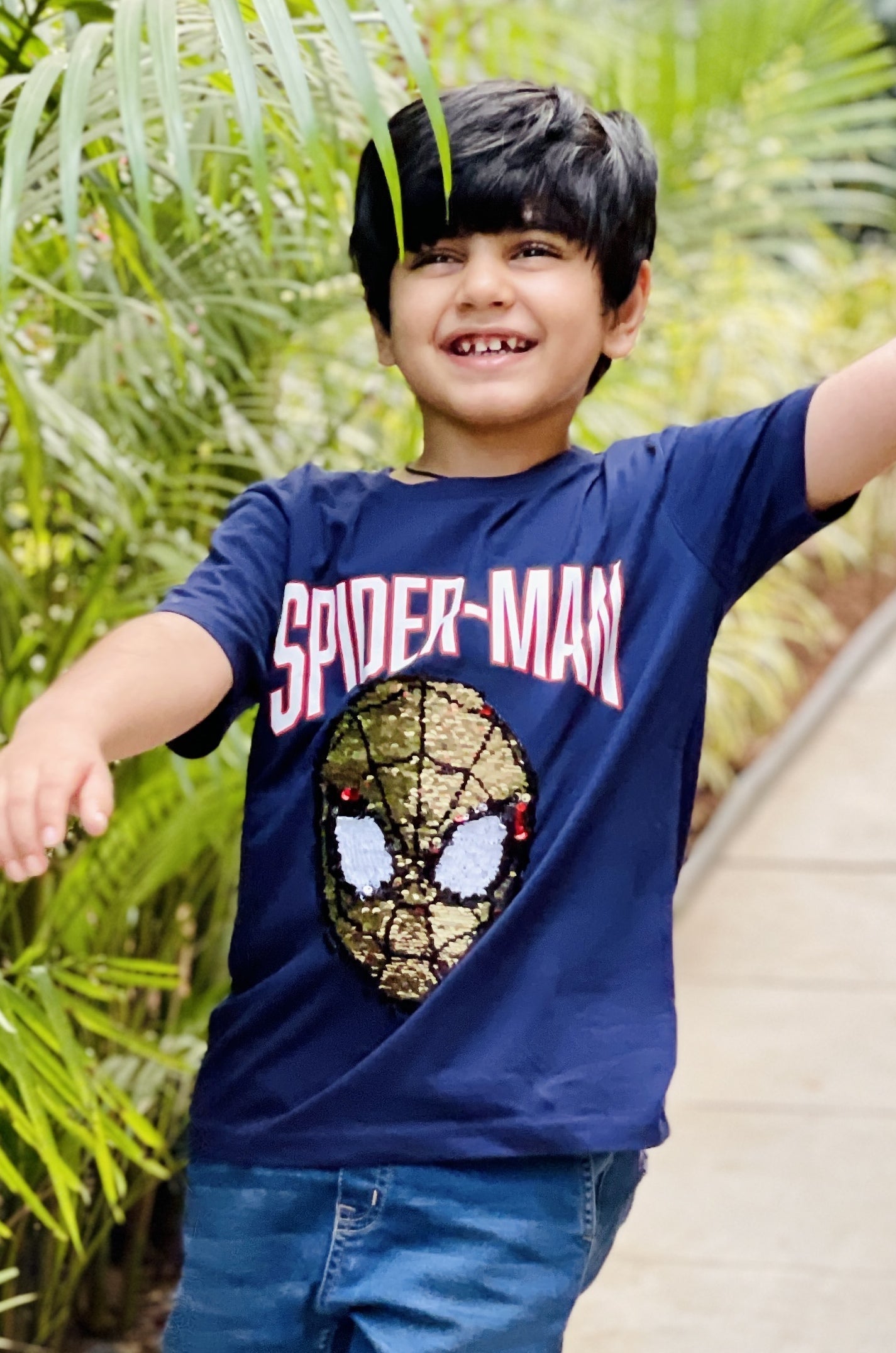 Spider-Man Reversible Sequin Tee Nap Chief