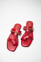 Chained Flats - Red Sash