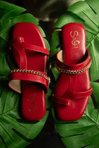 Chained Flats - Red Sash