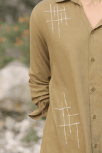 Dhaari Hand Embroidery Shirt