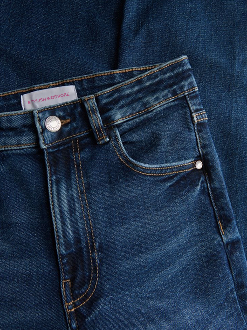 Premium Midnight Blue Whisker Bootcut Jeans Stylish Wodrobe