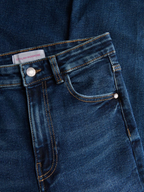 Premium Midnight Blue Whisker Bootcut Jeans Stylish Wodrobe