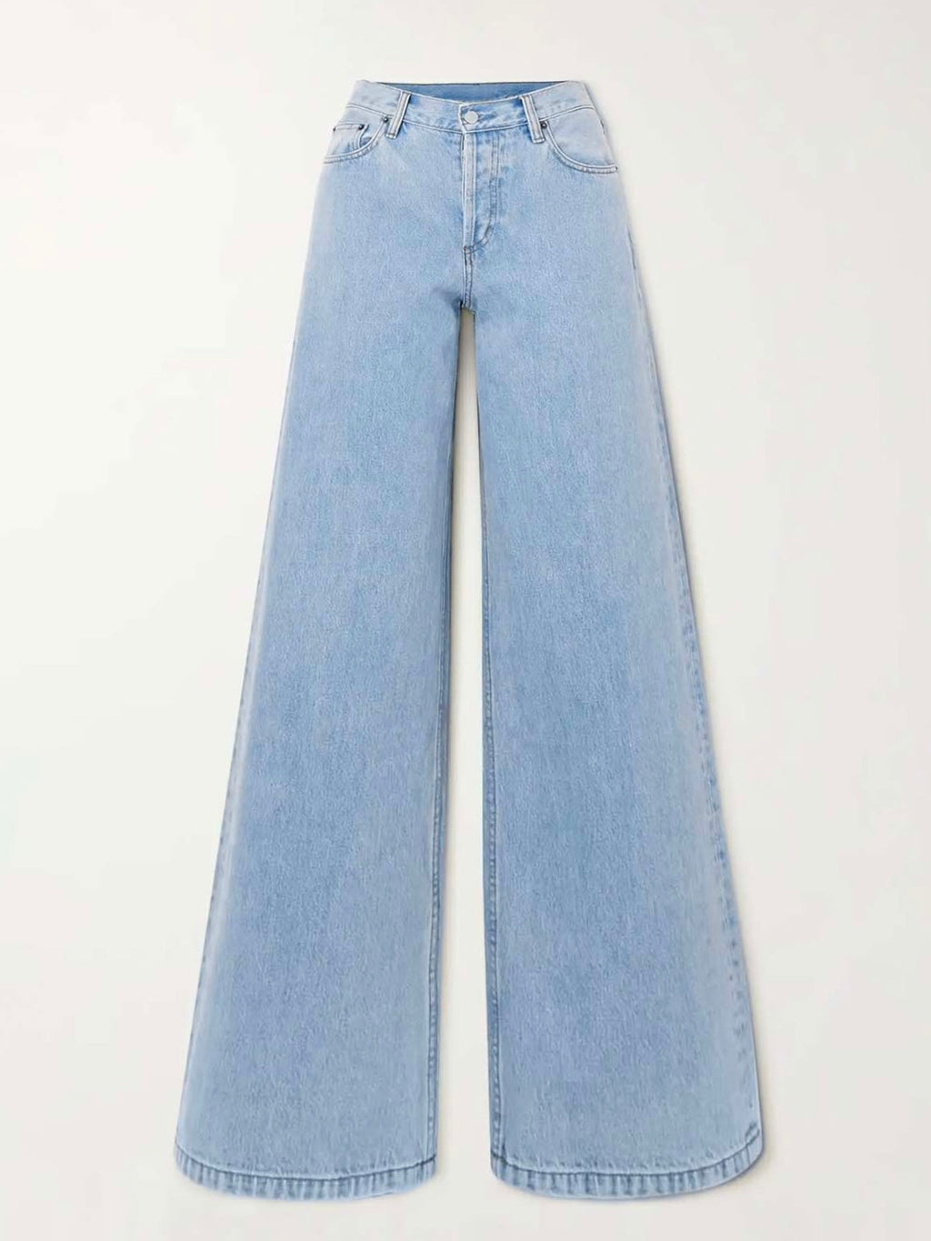 Light Blue Wide Leg Jeans Stylish Wodrobe