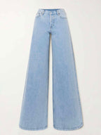 Light Blue Wide Leg Jeans Stylish Wodrobe