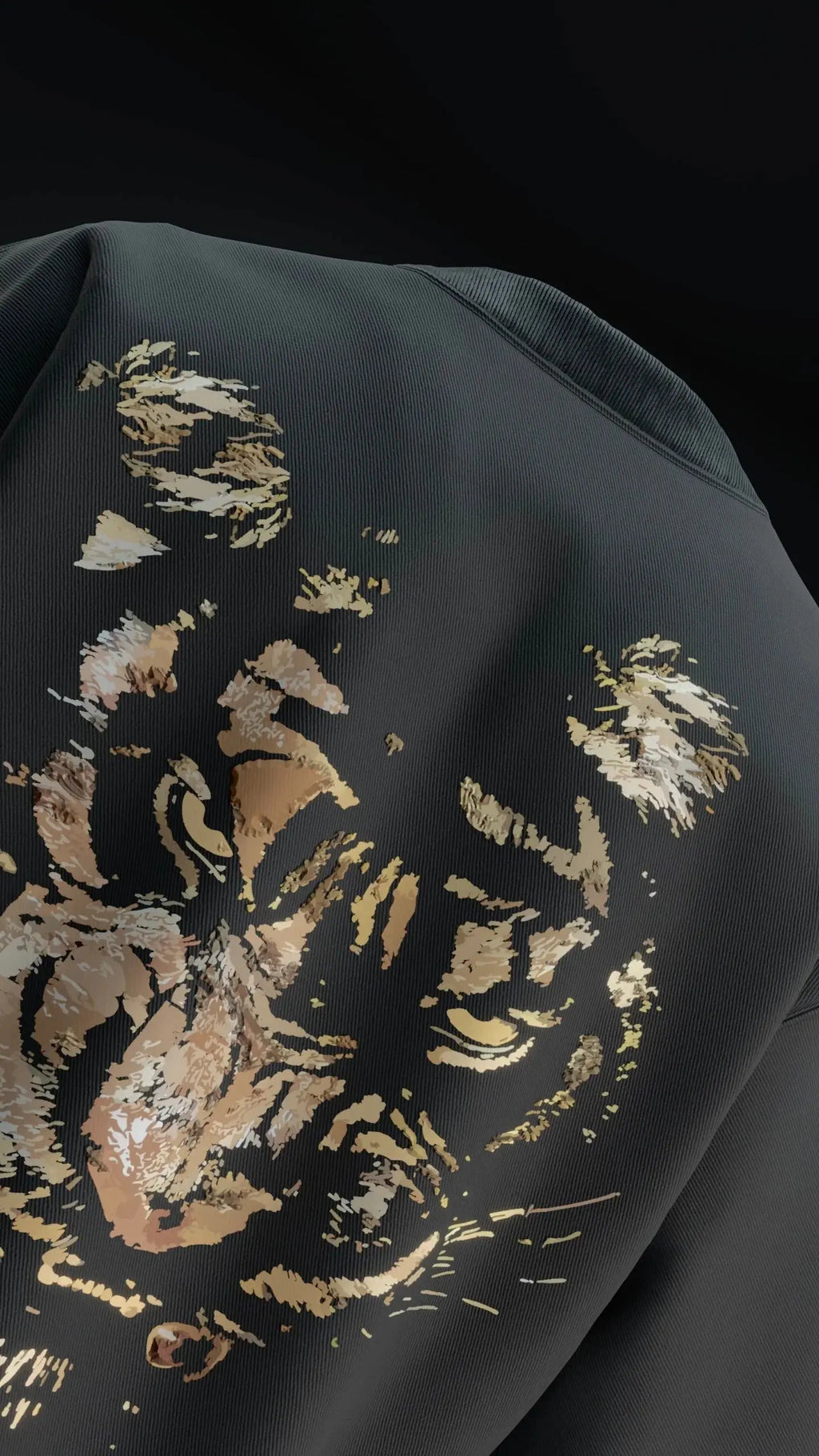 Unisex Fearless Tiger Print Oversized T-Shirt Boozee