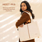 Iris Tote | Beige | Work Tote Bag