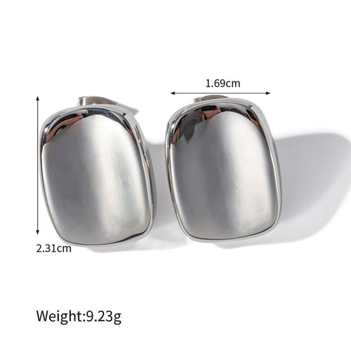 Chunky Silver Stud Earrings JLT12740 Just Lil Things