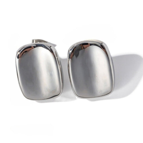 Chunky Silver Stud Earrings JLT12740 Just Lil Things
