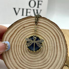 Vintage Inspired Dragonfly Necklace JLTN0662 Just Lil Things