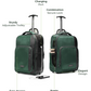Backpacker Combo | Green | Trolley Backpack+TechKit+Packing Cube