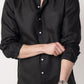 100% Linen Soft Touch Jet Black Shirt