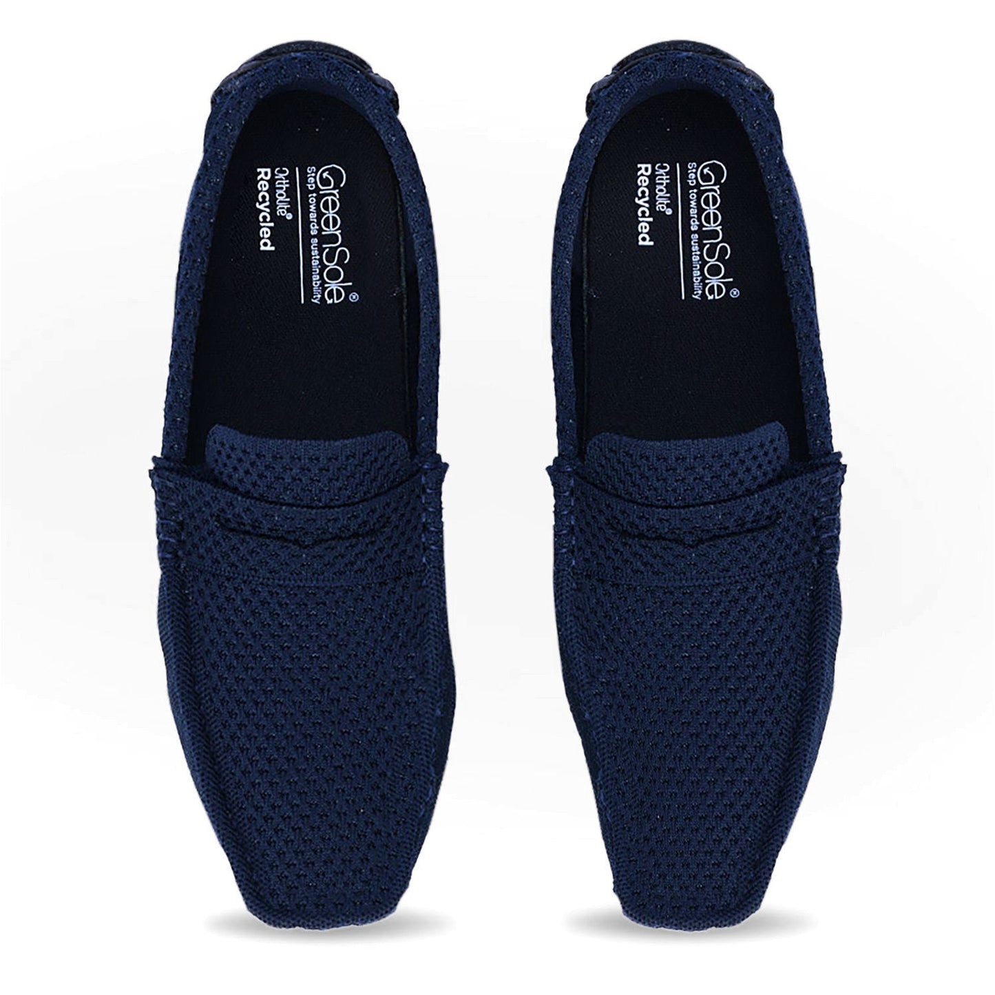Greensole Jet Blue Moc Mens Shoes Loafers