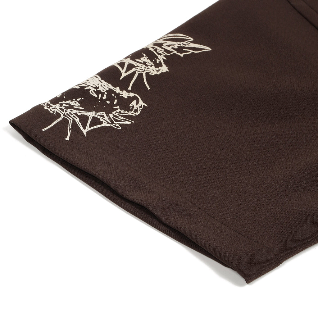 Men's Ancient Dominion Printed Brown Shirt Bear Minimum