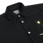 Men's Nomad Printed Black Shacket Bear Minimum