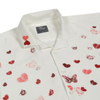 Men's Flutter Printed White Shirt Bear Minimum