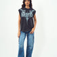 Acid Wash Gothic Muscle Muscle Tee Bluish Grey print