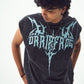 Acid Wash Gothic Muscle Muscle Tee Bluish Grey print