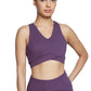 V-Neck Sports Bra (Plum)