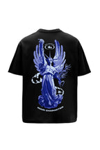 The Justice Printed Black Oversized T-Shirt Main Character