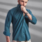 FlexEase Tencel Cotton Shirt in Tropical Teal