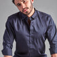 FlexEase Tencel Cotton Shirt in Navy
