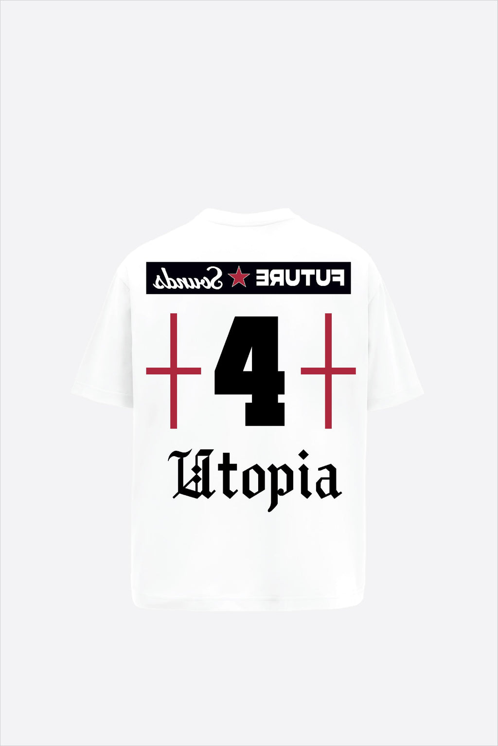 Maximus Printed White Oversized T-Shirt Main Character
