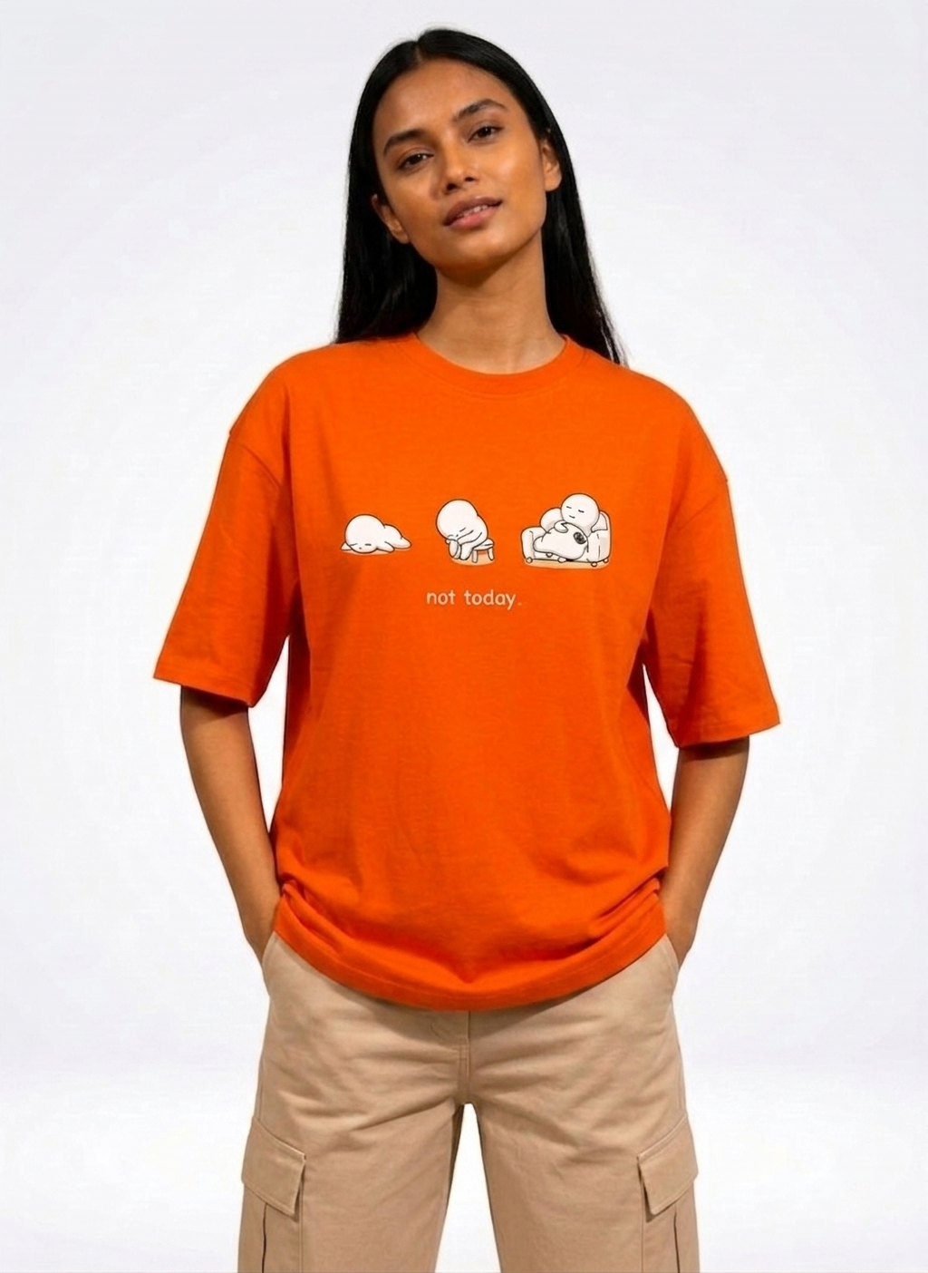 Not Today Orange T-Shirt