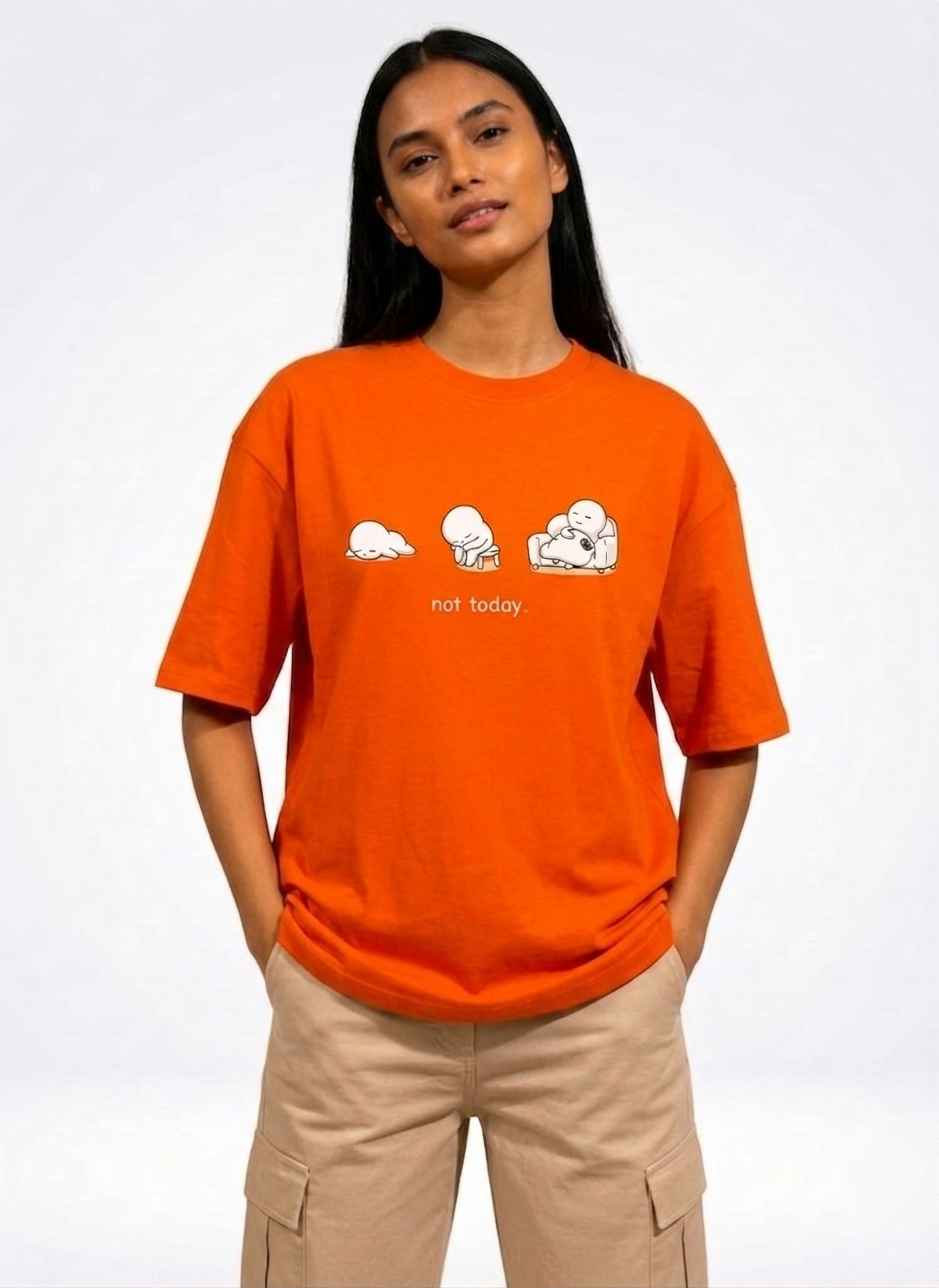 Not Today Orange T-Shirt