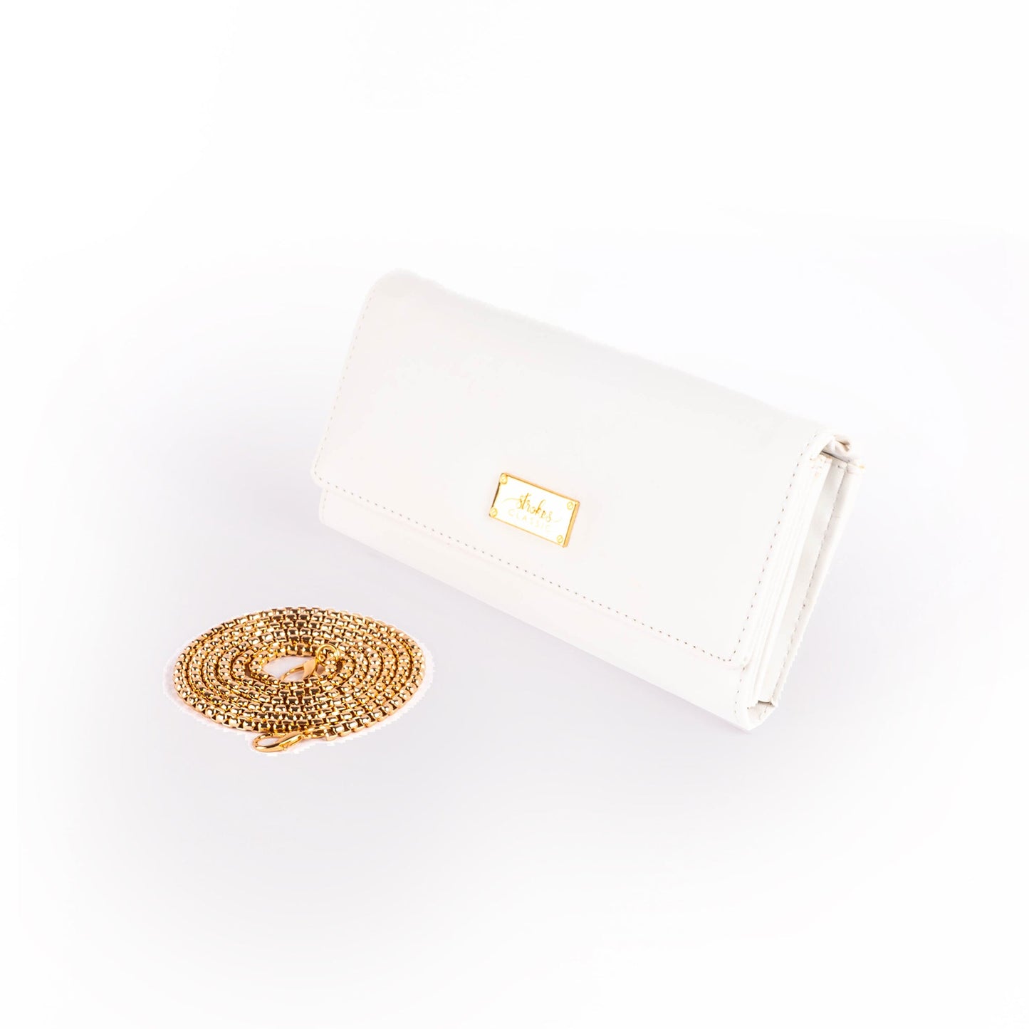 Snow White Clutch Wallet cum Sling