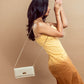 Champagne Biege Clutch Wallet cum Sling
