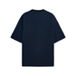 Denim Patch Oversized T-Shirt  - Blue