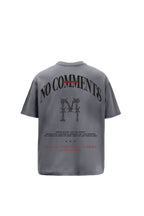 No Comments Printed Grey Oversized T-Shirt Main Character
