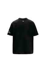 Nevermind Printed Black Oversized T-Shirt Main Character
